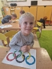 Praca plastyczna - Flaga Olimpijska gr II